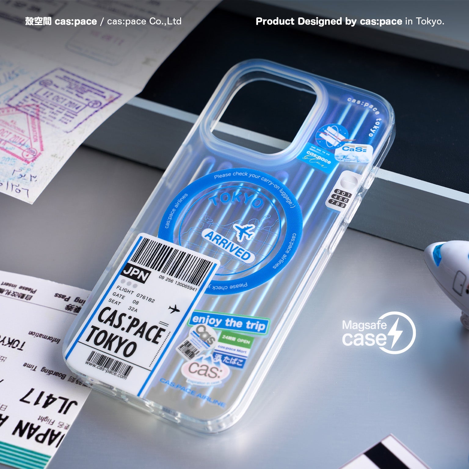 cas:pace 24A/W MagSafe対応「enjoy the trip」携帯ケース - cas:pace 殼空間