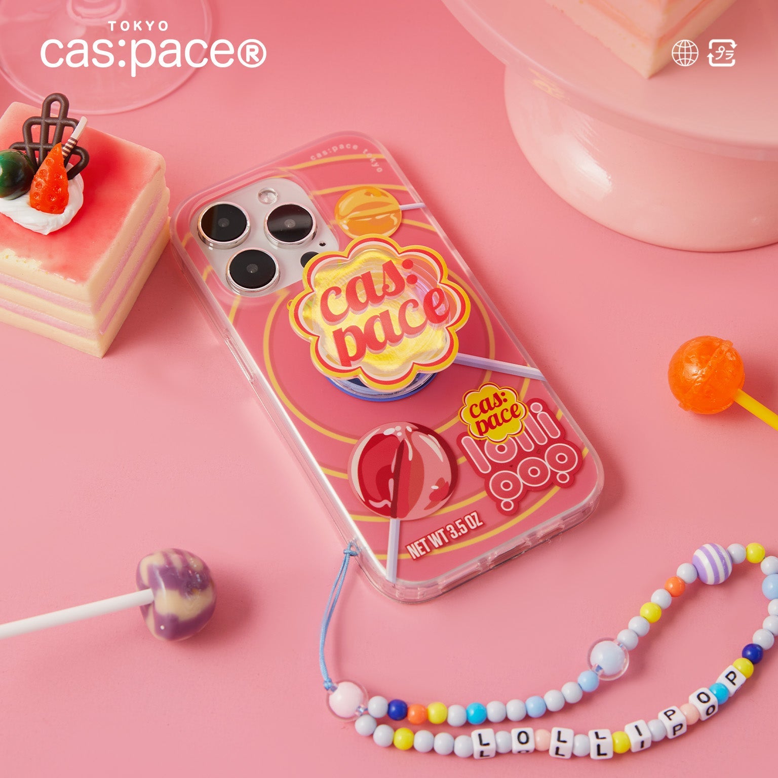 cas:pace 24A/W「lollipop」携帯ストラップ - cas:pace 殼空間