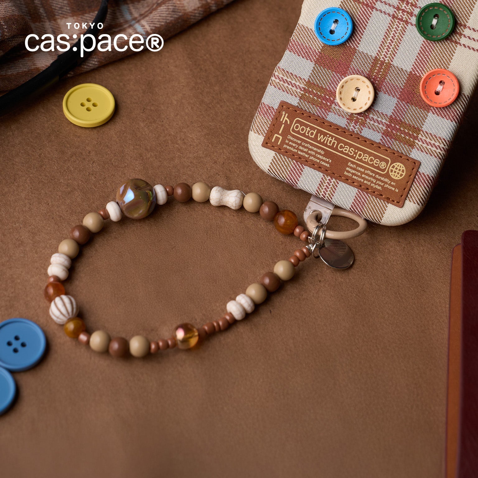 cas:pace 24A/W「ootd with cas:pace」携帯ストラップ - cas:pace 殼空間