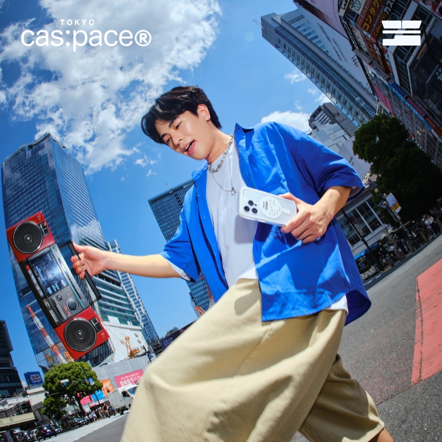 cas:pace 24A/W「Party in Tokyo透明レコード」携帯ケース - cas:pace 殼空間