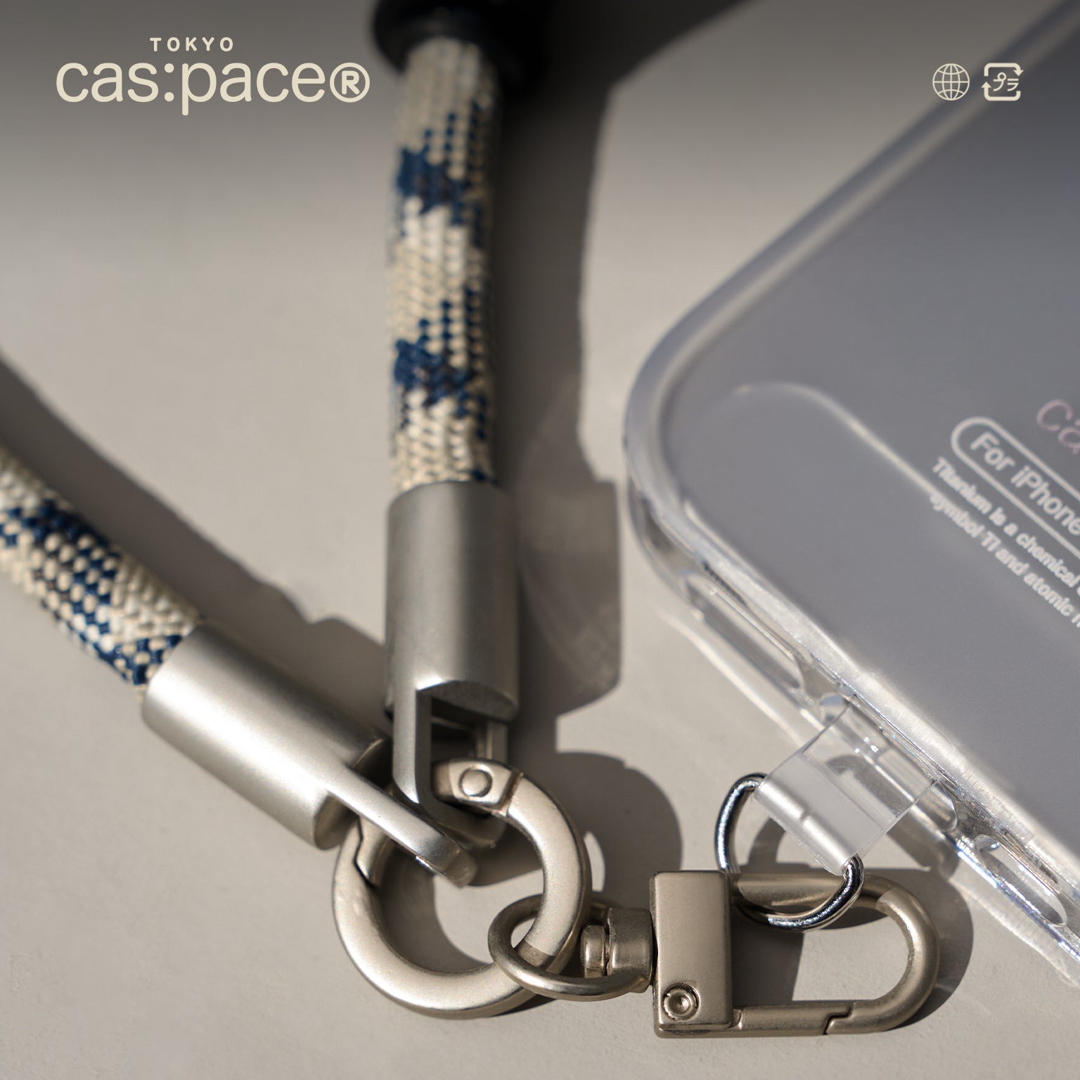 cas:pace 24A/W「titanium」携帯ストラップ - cas:pace 殼空間