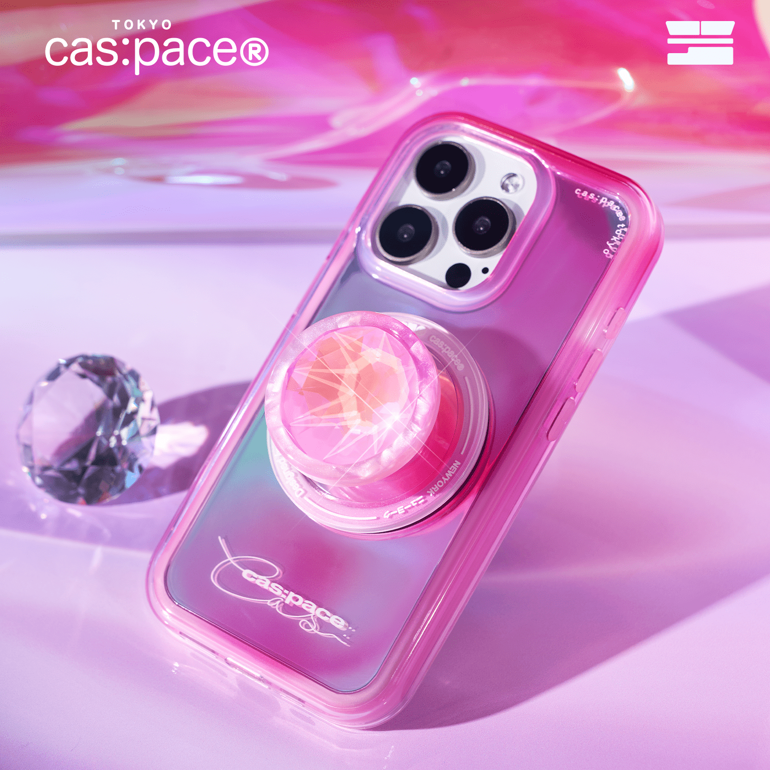 cas:pace 24S/S「ピンクダイヤモンド」携帯ケース - cas:pace 殼空間