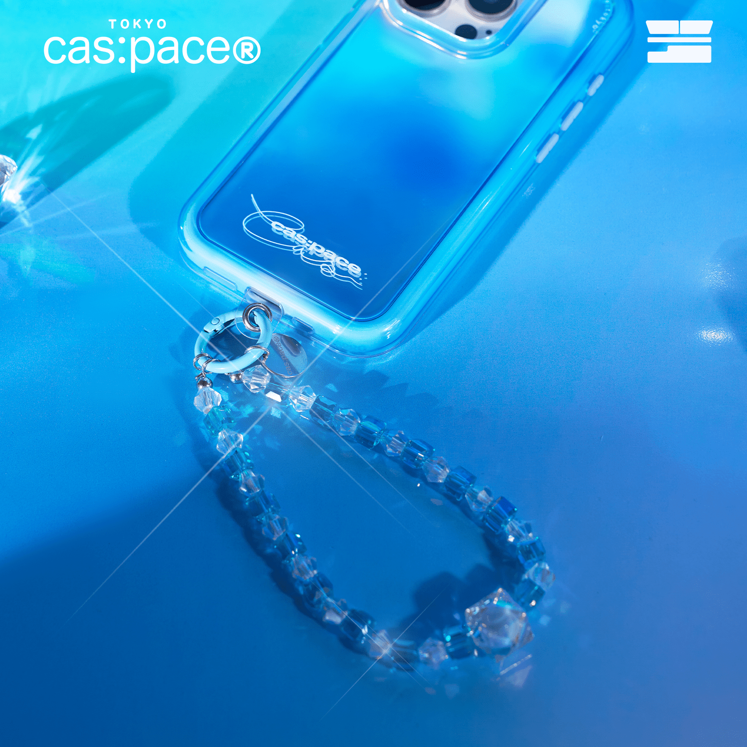 cas:pace 24S/S「ブルーダイヤモンド」携帯ストラップ - cas:pace 殼空間