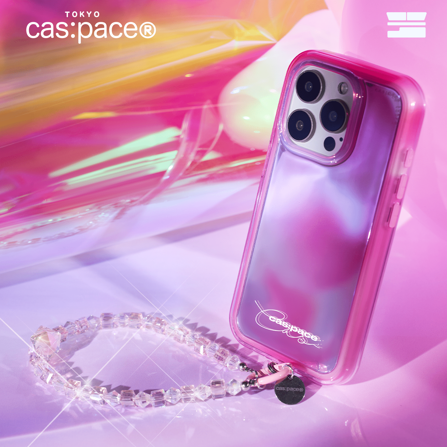cas:pace 24S/S「ピンクダイヤモンド」携帯ストラップ - cas:pace 殼空間