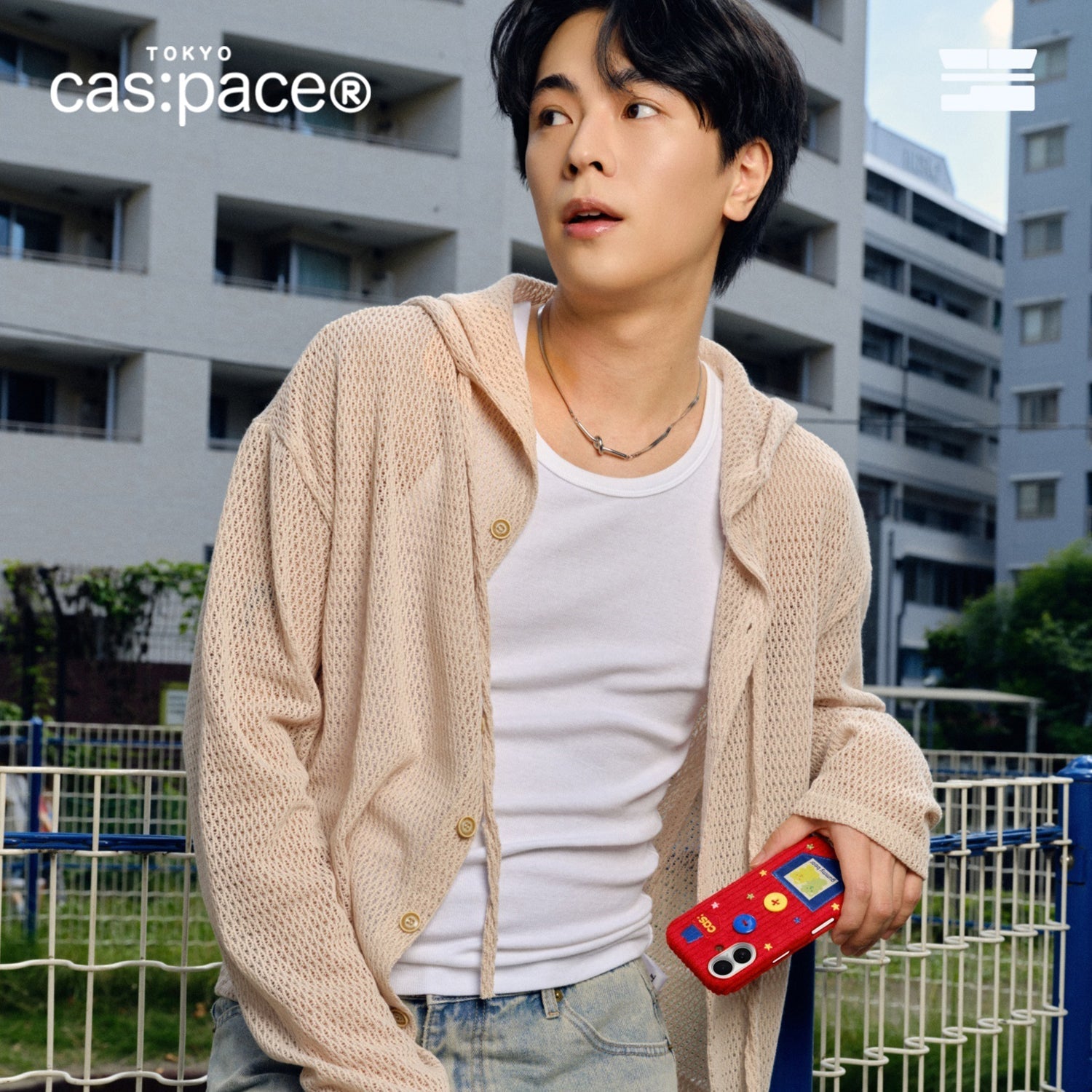 cas:pace 24S/S「圭介」コーデュロイ生地携帯ケース - cas:pace 殼空間