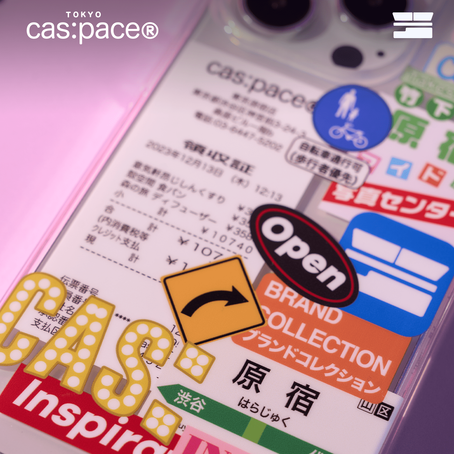 cas:pace 24S/S「原宿コラージュ」携帯ケース - cas:pace 殼空間