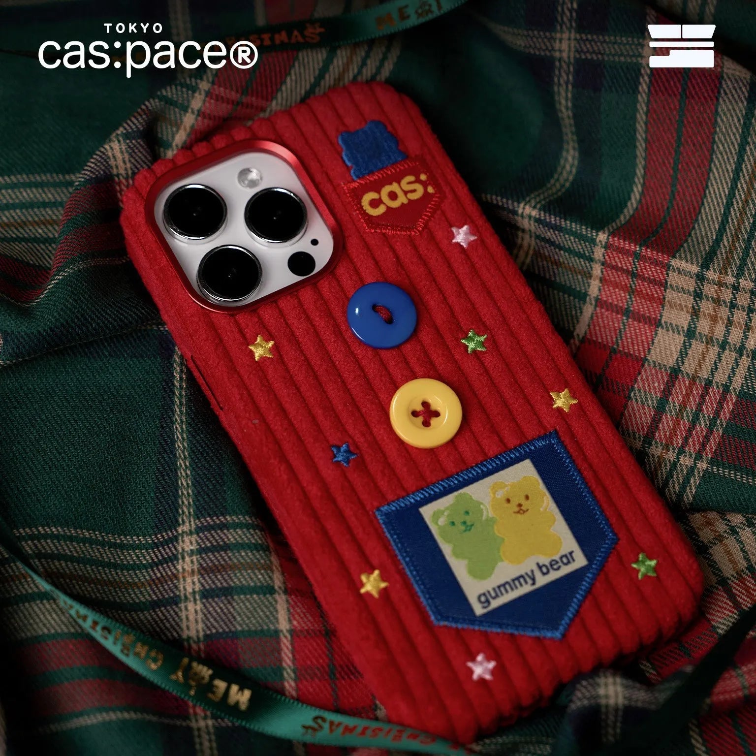 cas:pace 24S/S「圭介」コーデュロイ生地携帯ケース - cas:pace 殼空間