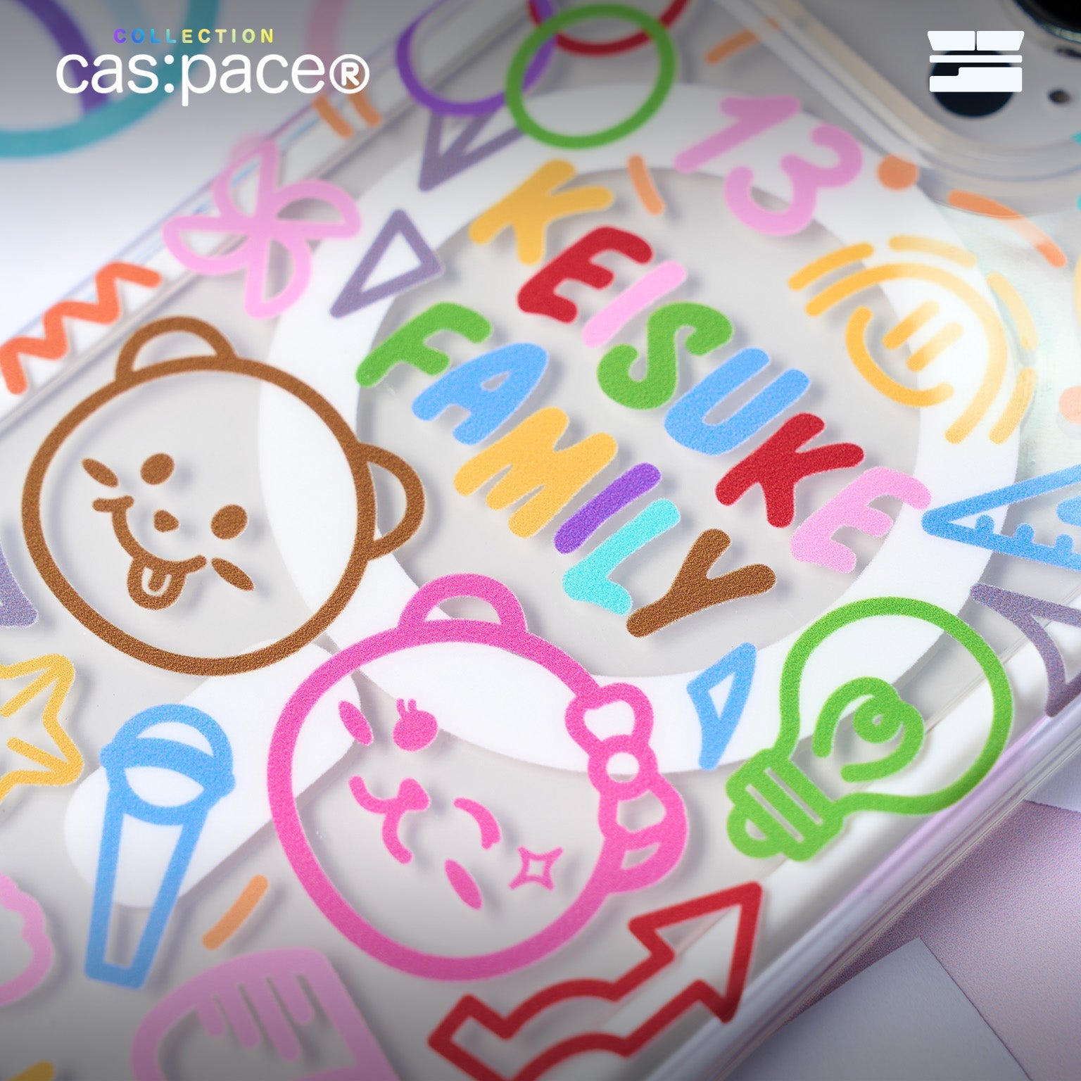 cas:pace 24S/S collection「カラフルのグラフィティ」携帯ケース - cas:pace 殼空間