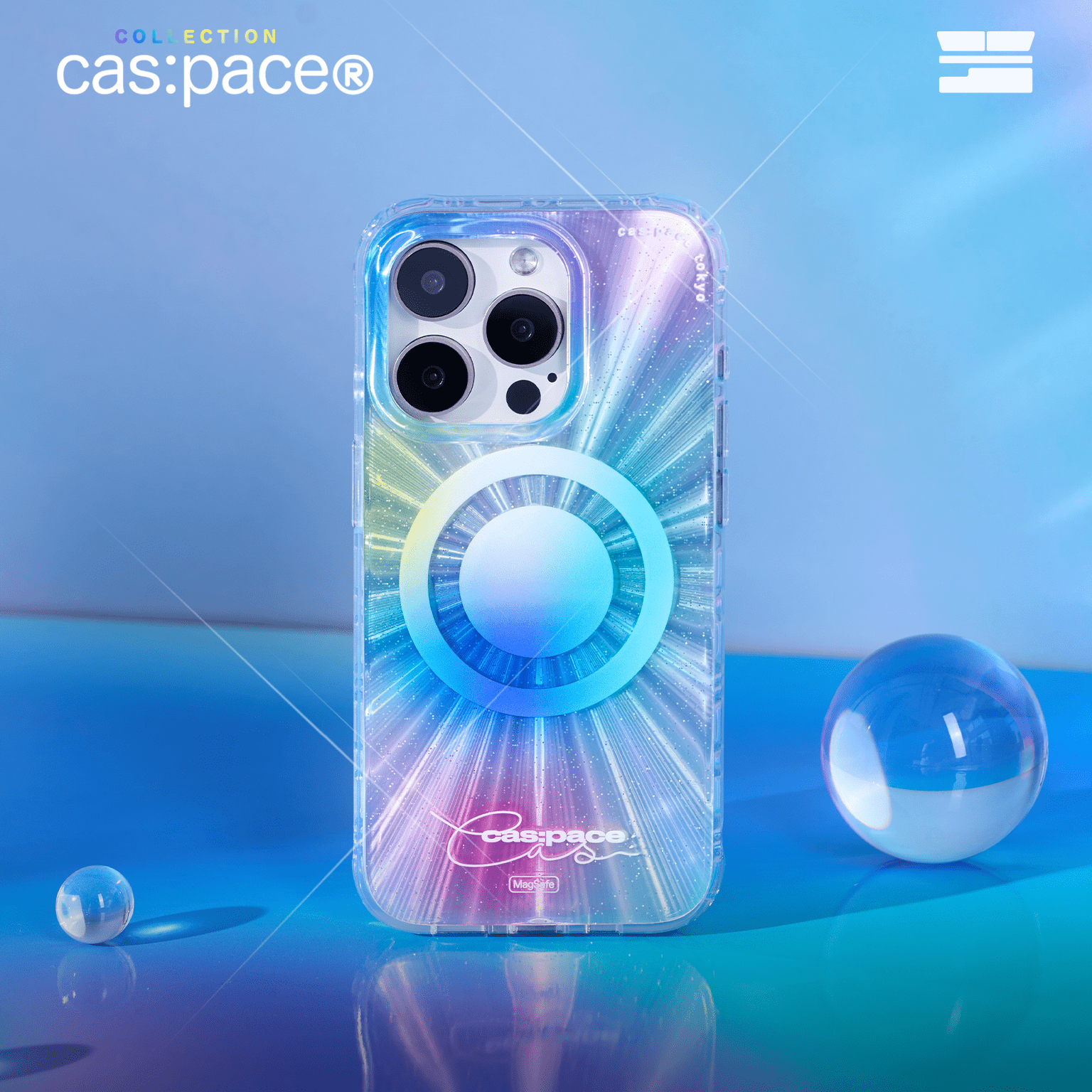 cas:pace 24S/S collection「オーロラダイヤモンド」携帯ケース - cas:pace 殼空間