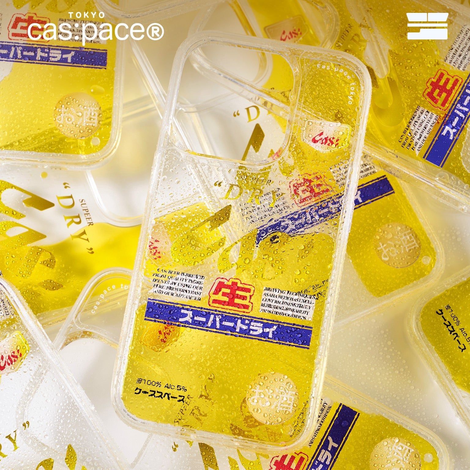 cas:pace 24S/S「beer」流れる携帯ケース - cas:pace 殼空間