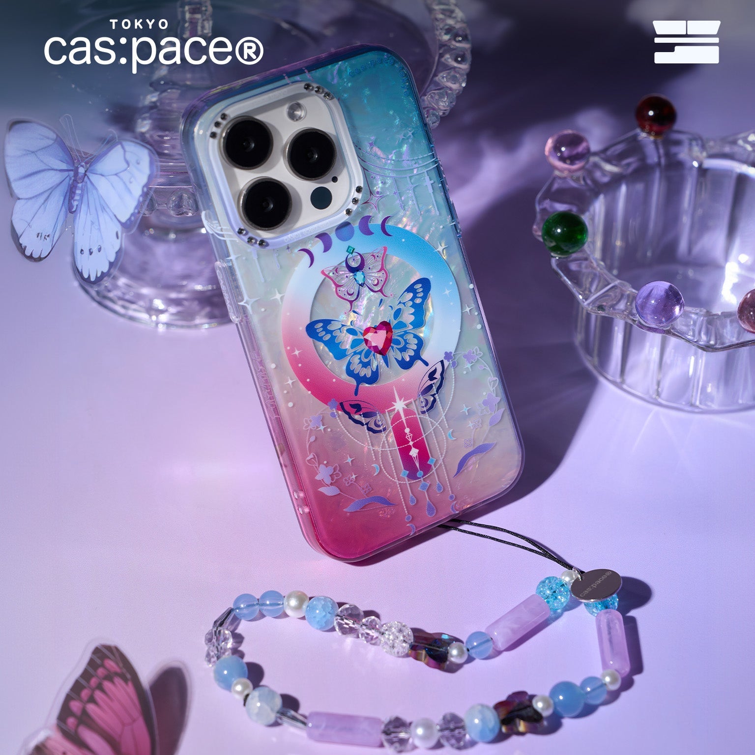 cas:pace 24S/S「butterfly」携帯ケース - cas:pace 殼空間