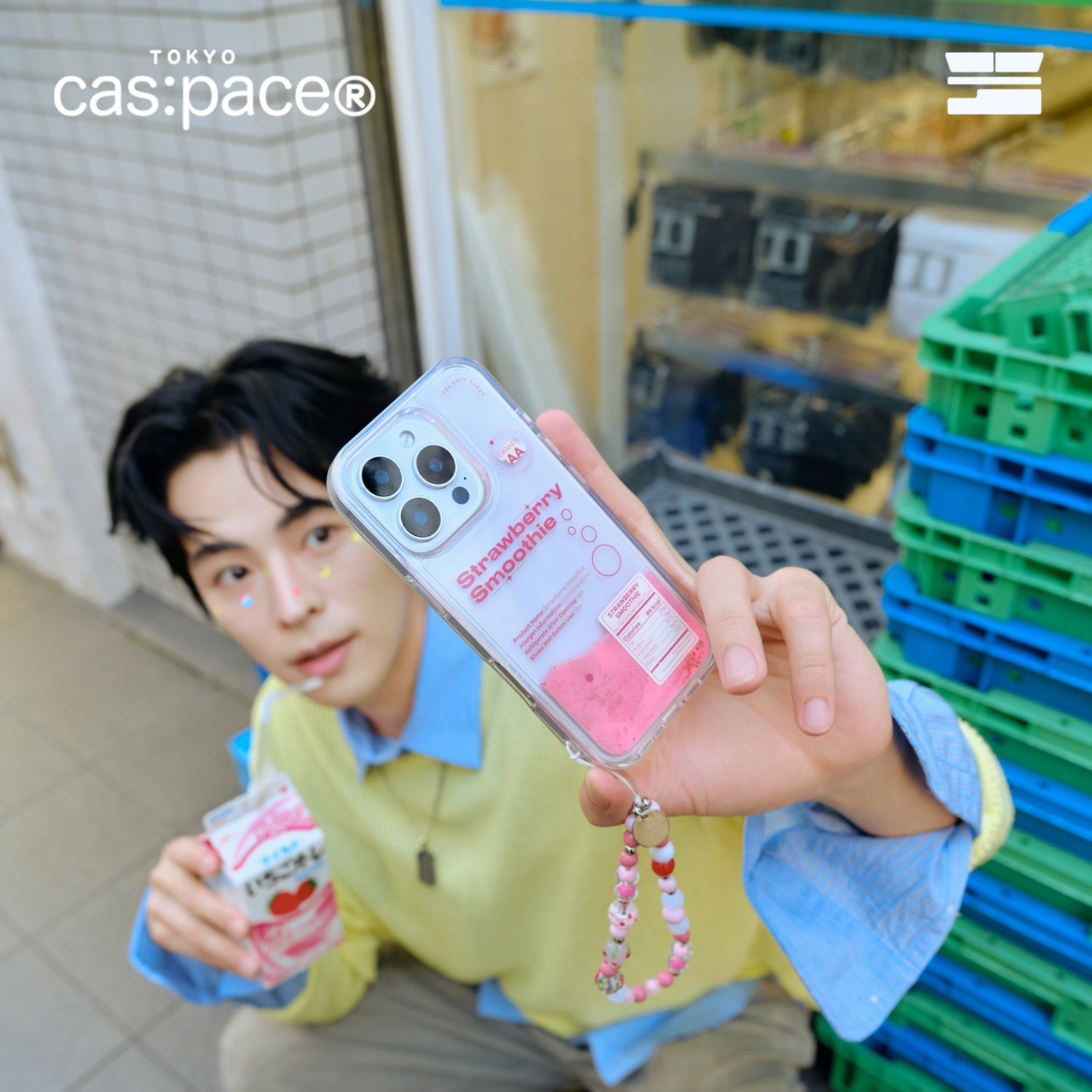 cas:pace 24S/S「Strawberry Smoothie」流砂携帯ケース - cas:pace 殼空間
