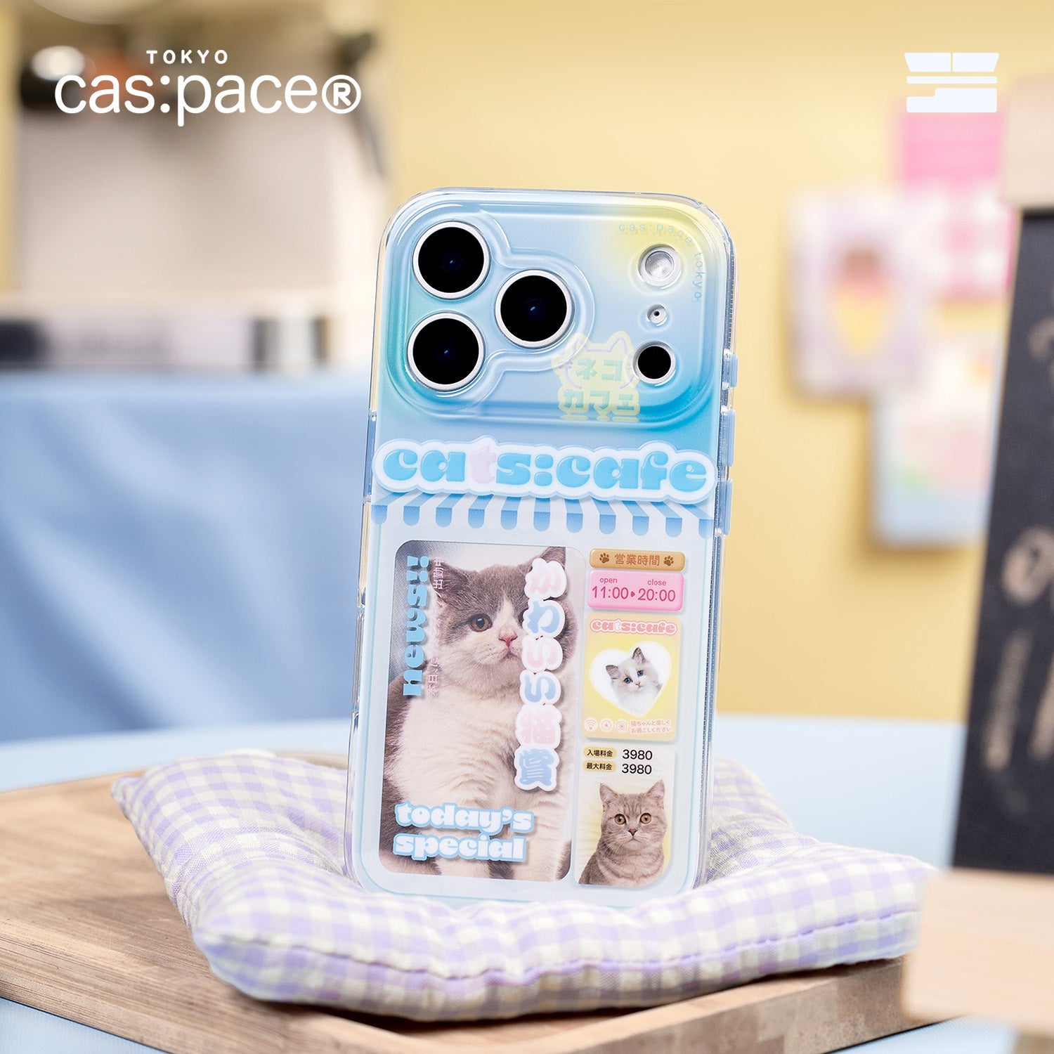 cas:pace 25A/W 「ネコカフェ」携帯ケース - cas:pace 殼空間