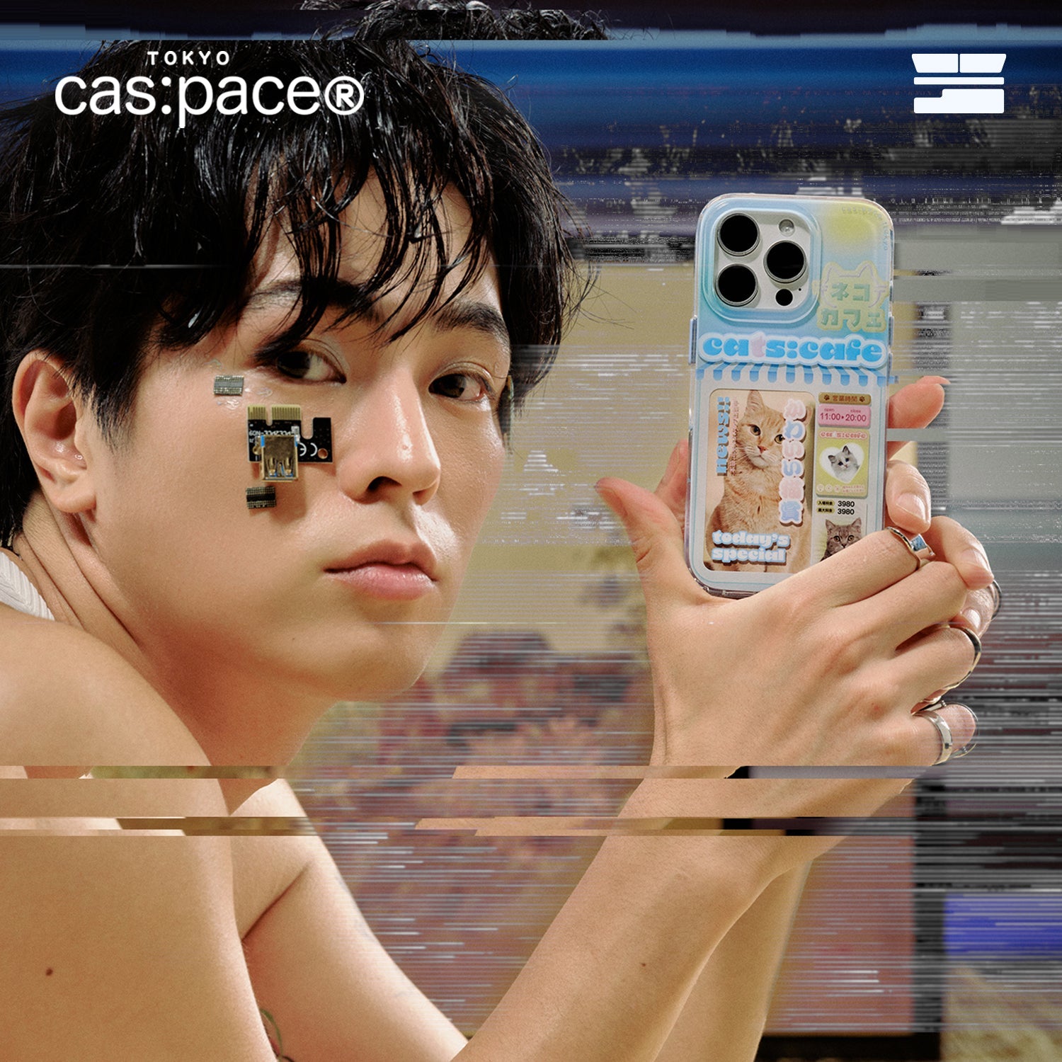 cas:pace 25A/W 「ネコカフェ」携帯ケース - cas:pace 殼空間