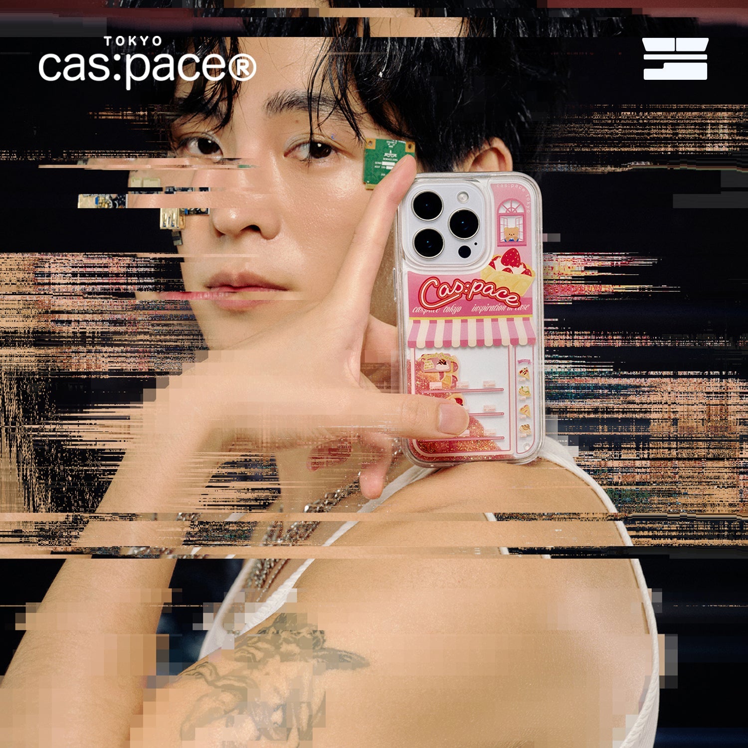 cas:pace 25A/W「クレープ」流砂携帯ケース - cas:pace 殼空間