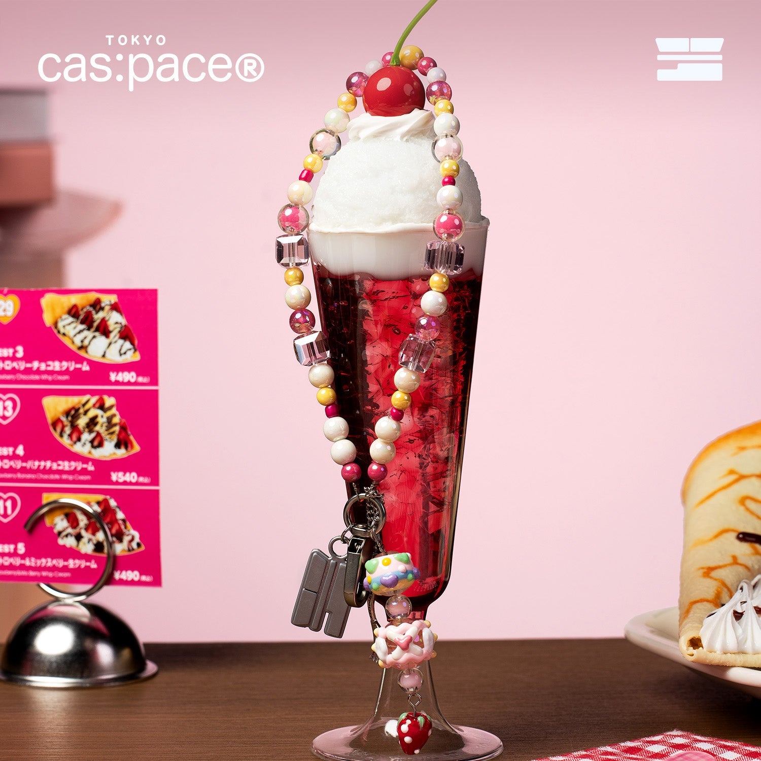 cas:pace 25A/W「クレープ」携帯ストラップ - cas:pace 殼空間