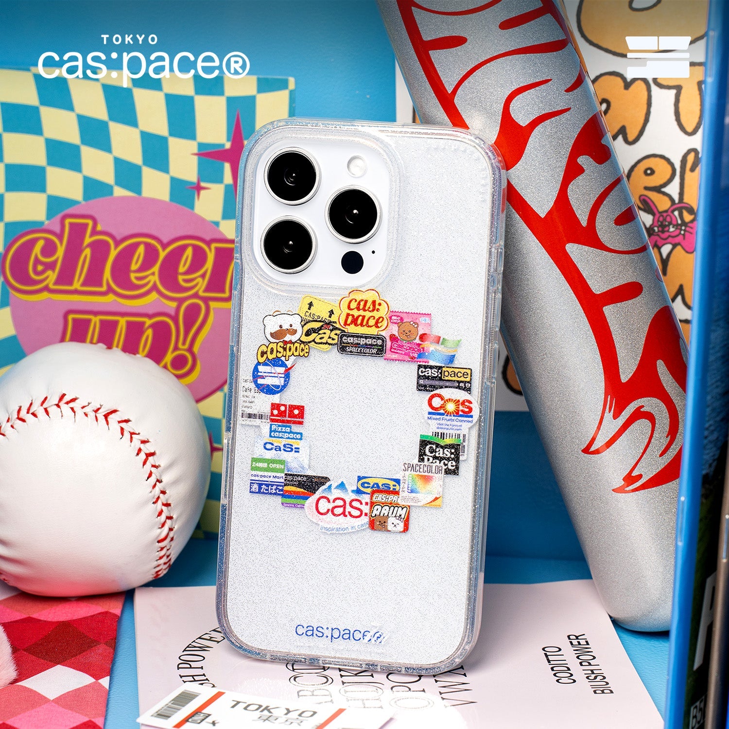 cas:pace 25A/W MagSafe対応「ステッカーコラージュ」携帯ケース - cas:pace 殼空間