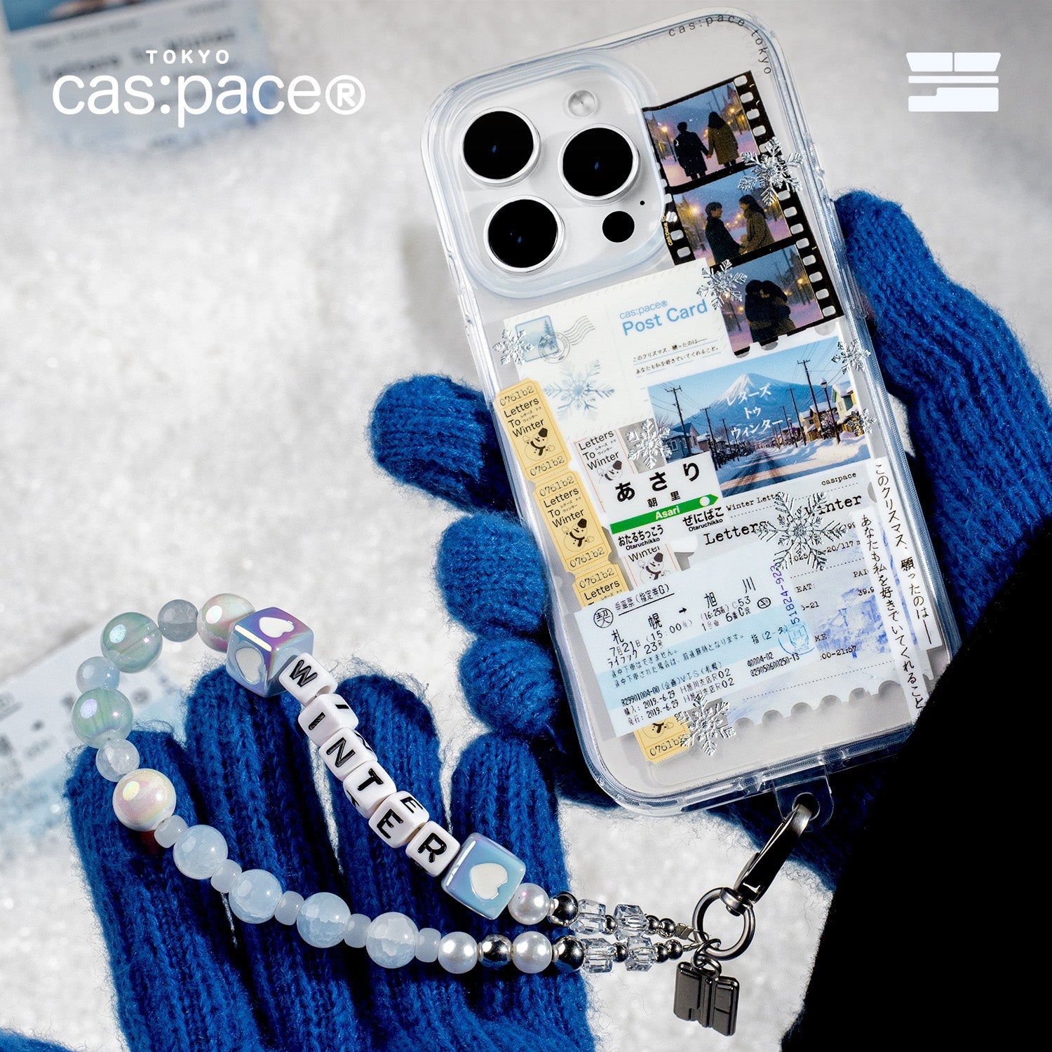 cas:pace 25A/W「winter love story」携帯ストラップ - cas:pace 殼空間