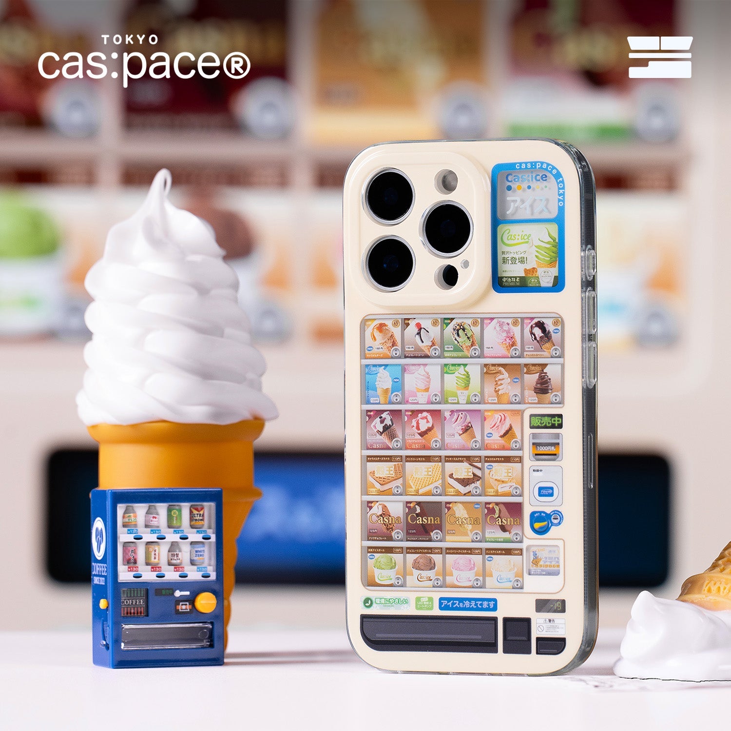 cas:pace 25S/S 「アイスクリーム自動販売機」携帯ケース - cas:pace 殼空間
