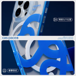 cas:pace 25S/S MagSafe対応「cas: pace blue」携帯ケース - cas:pace 殼空間