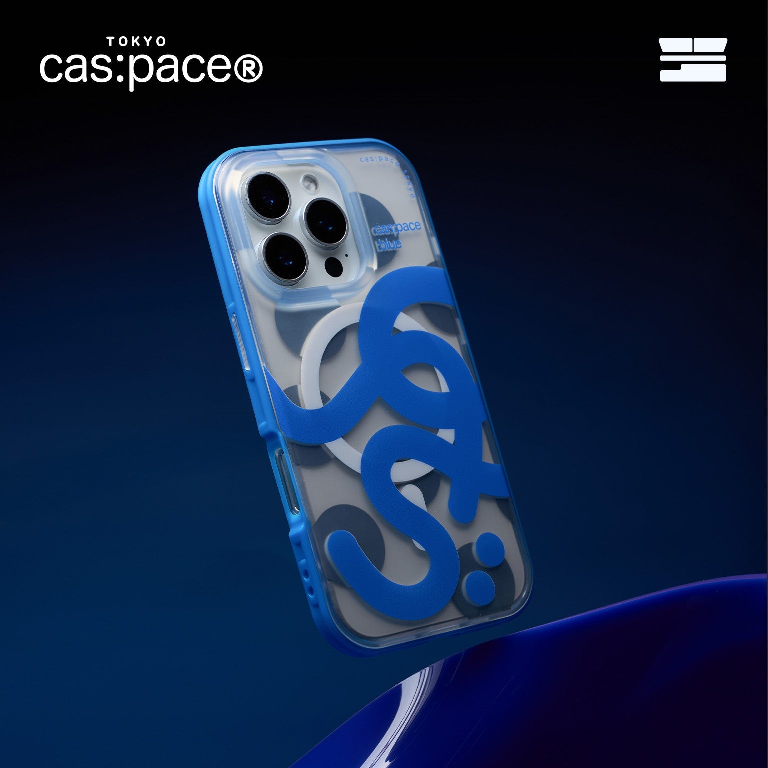 cas:pace 25S/S MagSafe対応「cas: pace blue」携帯ケース - cas:pace 殼空間