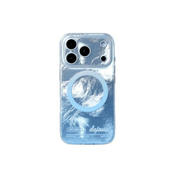 cas:pace 25S/S MagSafe対応「dejavu」携帯ケース - blue - cas:pace 殼空間