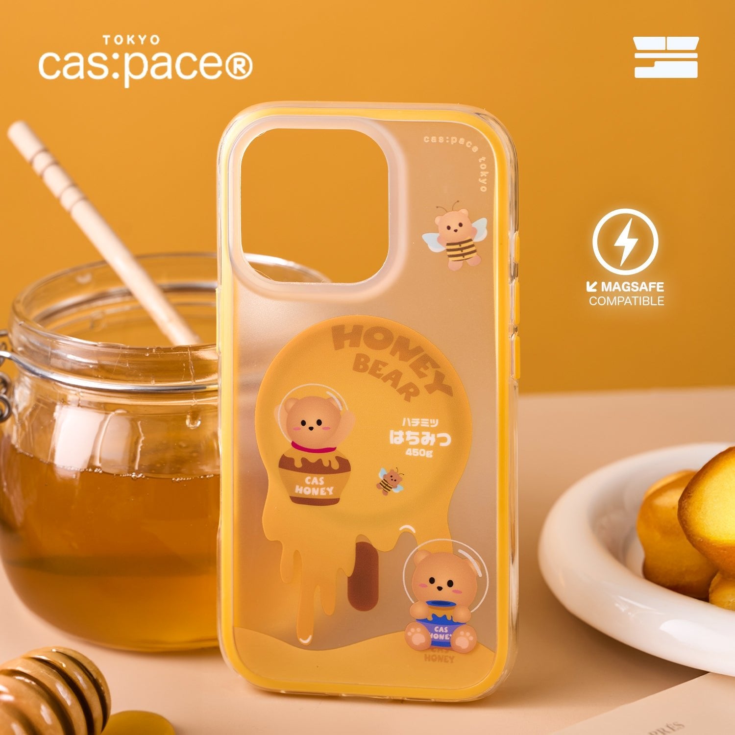 cas:pace 25S/S MagSafe対応「HoneyBear」携帯ケース - cas:pace 殼空間