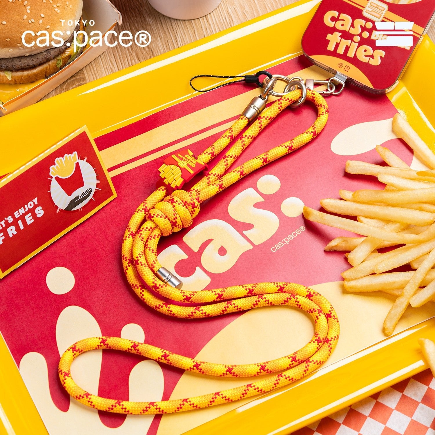 cas:pace 26S/S「フライドポテト」携帯ストラップ - cas:pace 殼空間