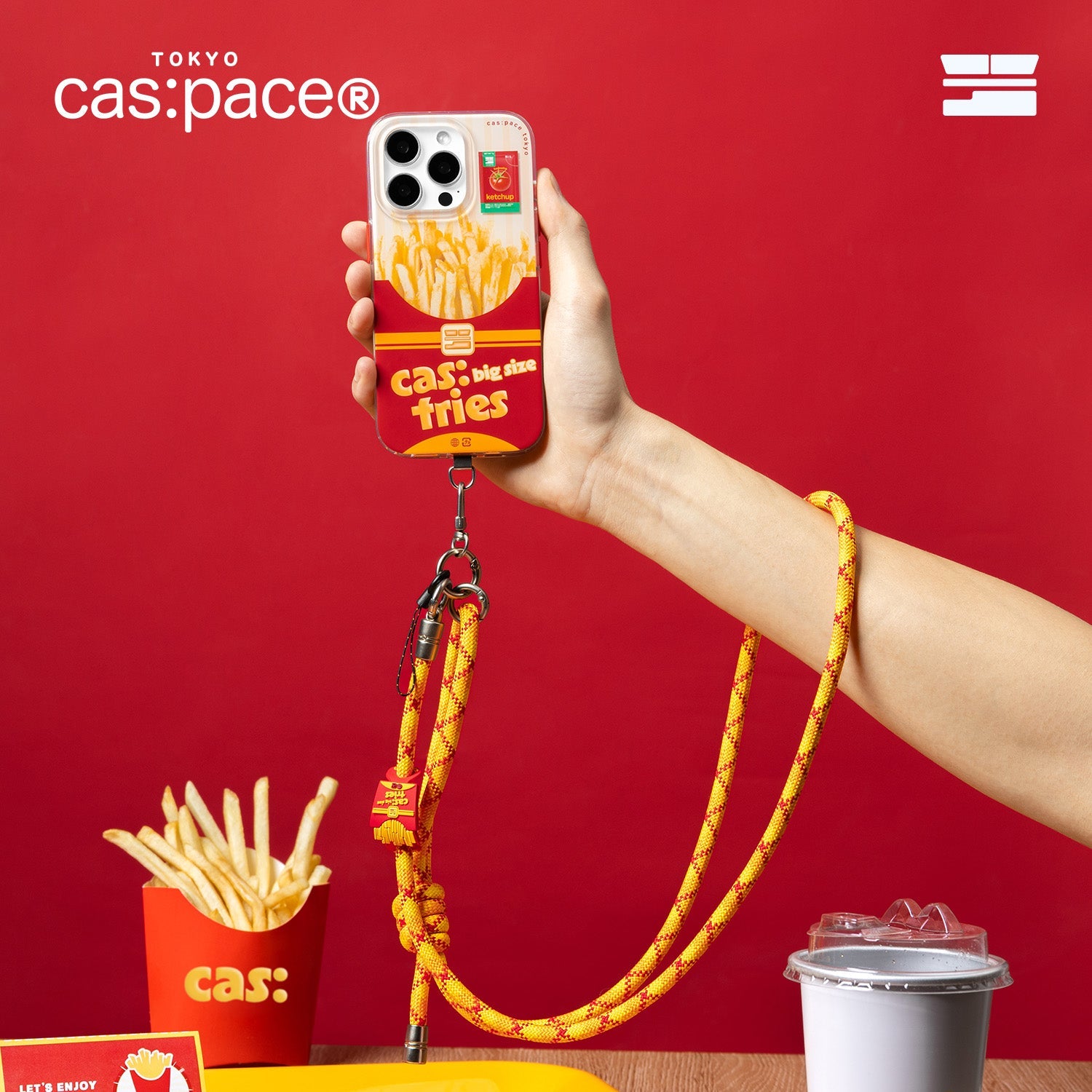 cas:pace 26S/S「フライドポテト」携帯ストラップ - cas:pace 殼空間