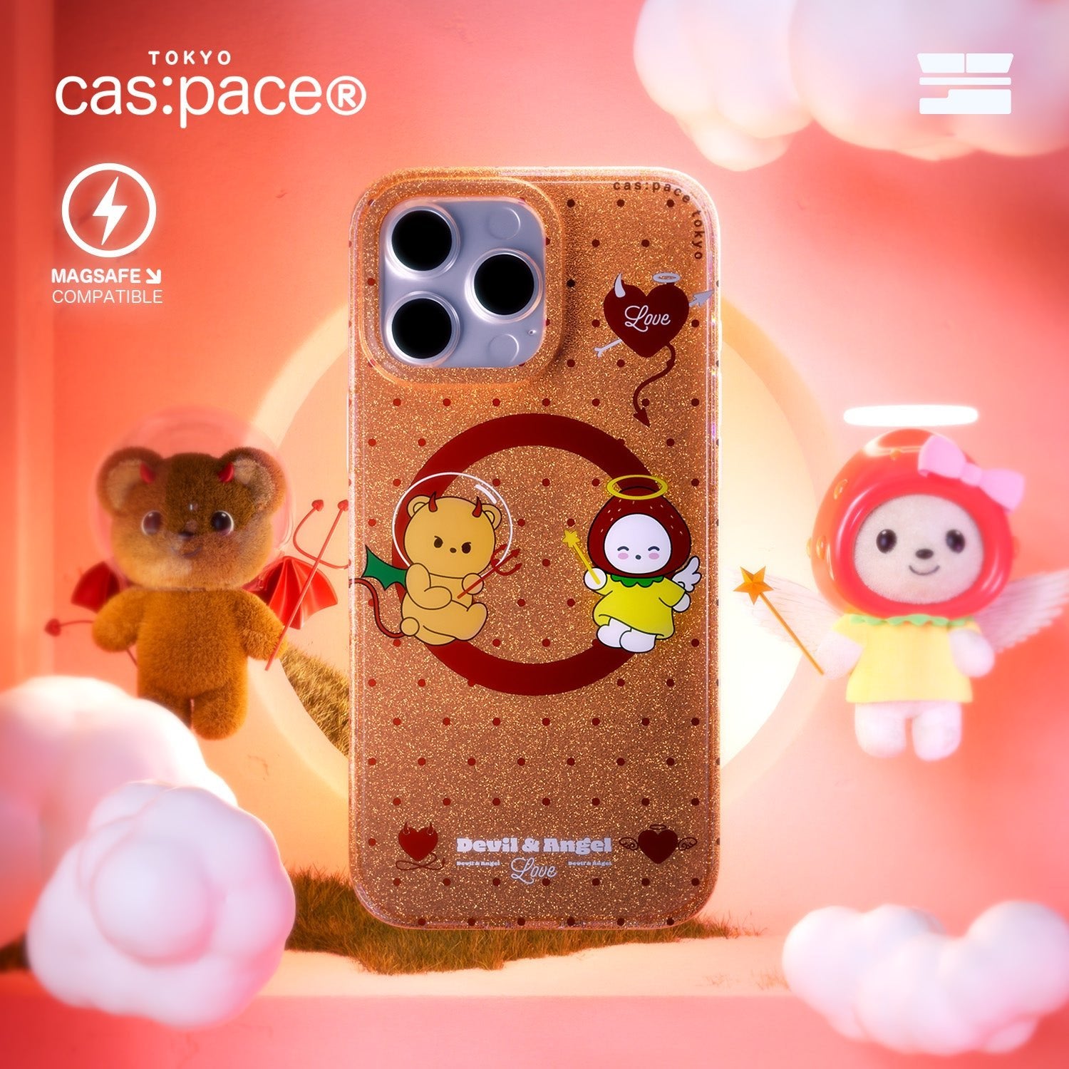 cas:pace 26S/S MagSafe対応「天使と悪魔」携帯ケース - cas:pace 殼空間