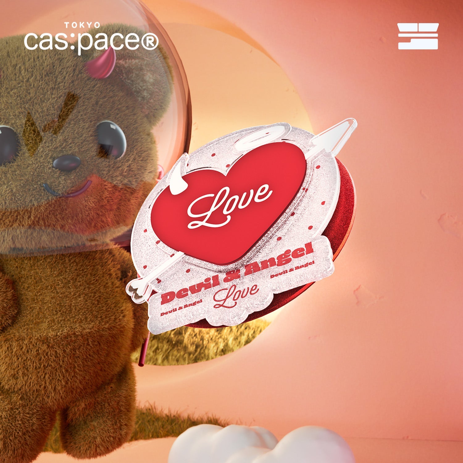 cas:pace 26S/S MagSafe対応「天使と悪魔」携帯ホルダー - cas:pace 殼空間