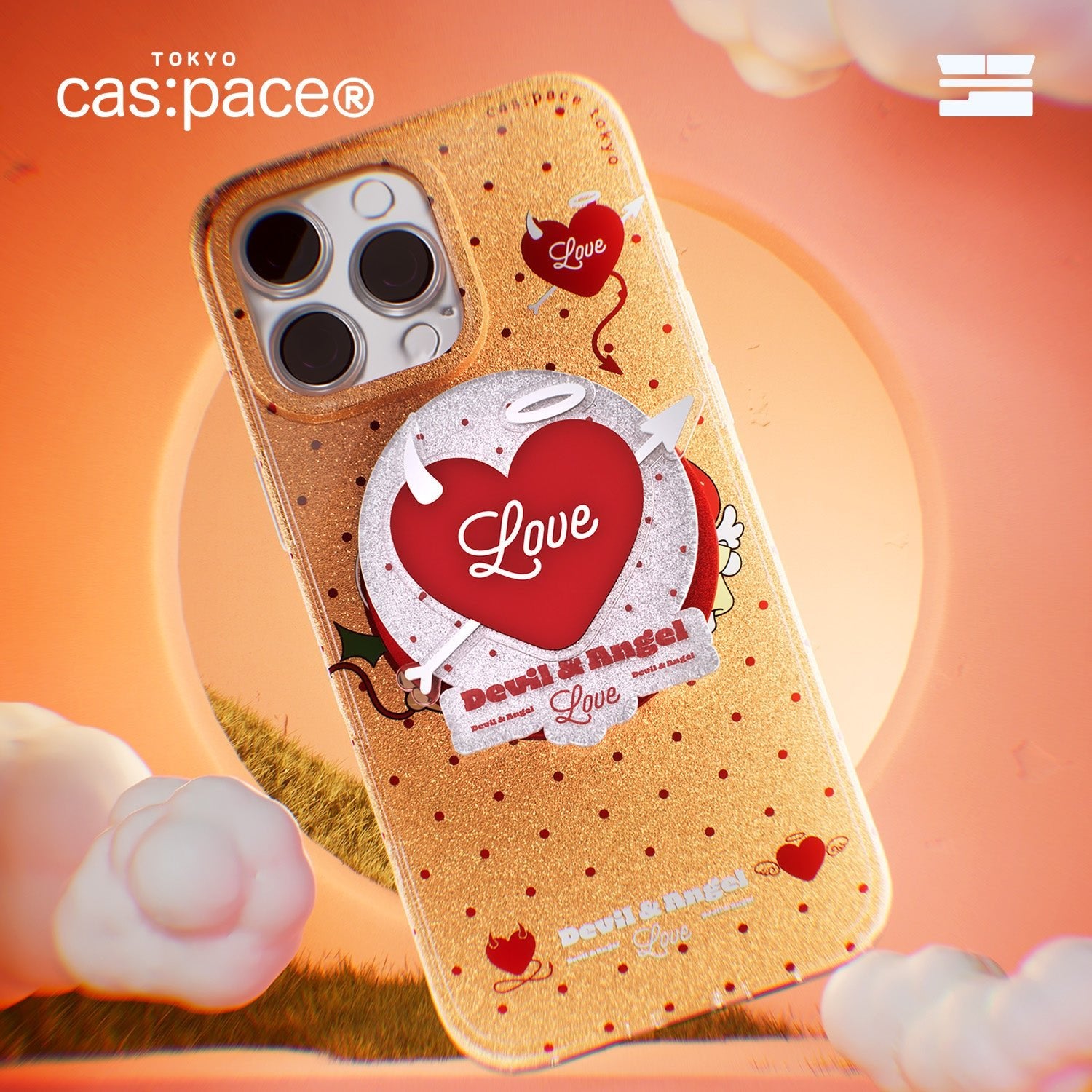 cas:pace 26S/S MagSafe対応「天使と悪魔」携帯ホルダー - cas:pace 殼空間