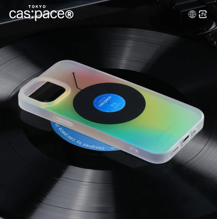 cas:pace collection MagSafe対応「黒いレコード」携帯ケース - cas:pace 殼空間