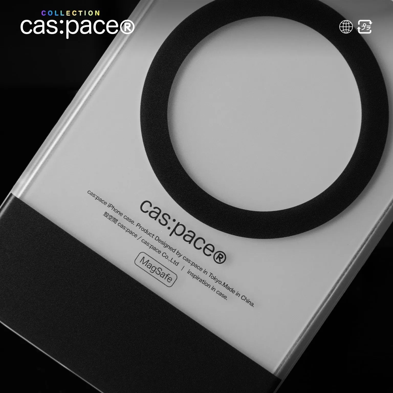 cas:pace collection Magsafe対応「black ring」携帯ケース - cas:pace 殼空間