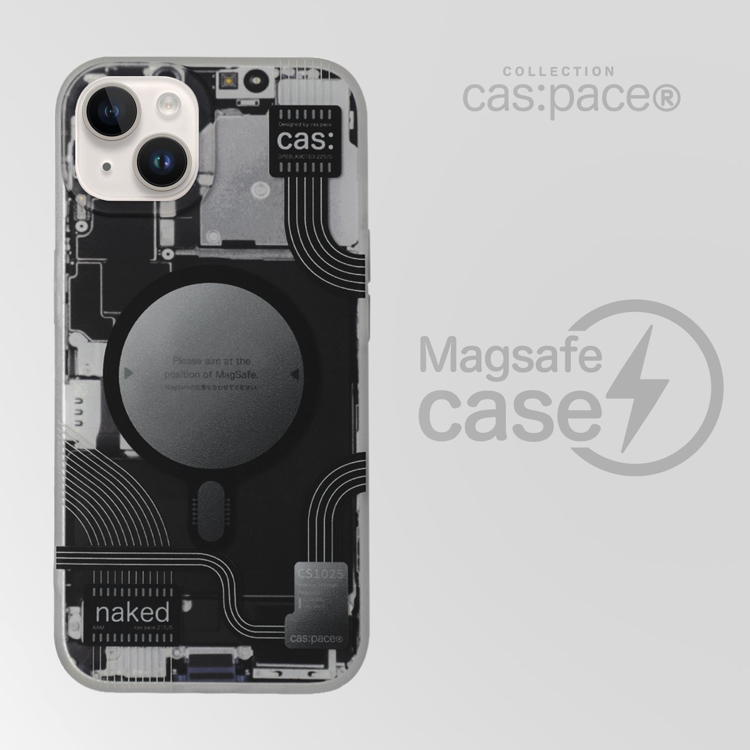 cas:pace collection MagSafe対応「naked」携帯ケース - cas:pace 殼空間