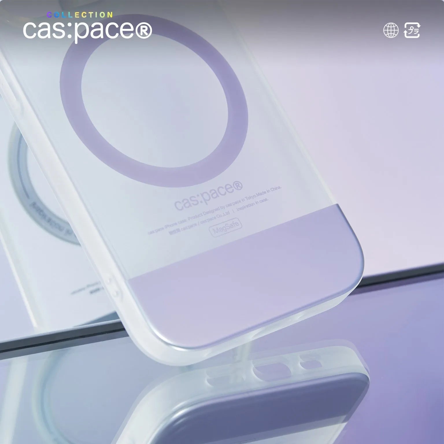 cas:pace collection Magsafe対応「silver ring」携帯ケース - cas:pace 殼空間