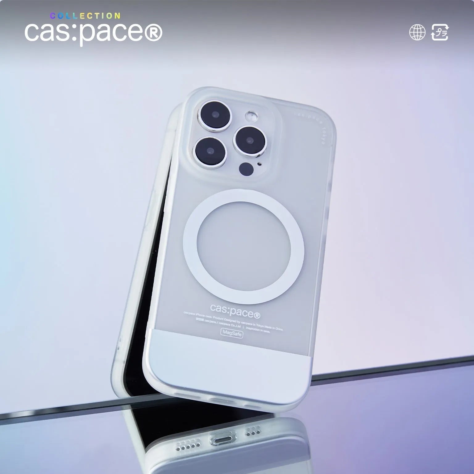cas:pace collection Magsafe対応「silver ring」携帯ケース - cas:pace 殼空間