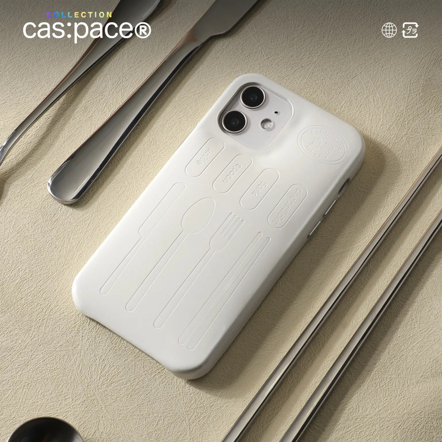 cas:pace collection 「tableware」携帯ケース - cas:pace 殼空間