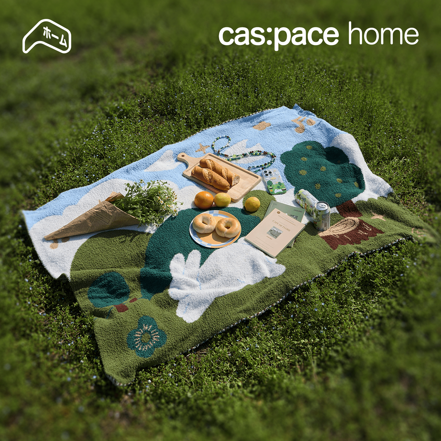 cas:pace home 「春の日のピクニック」毛布 - cas:pace 殼空間