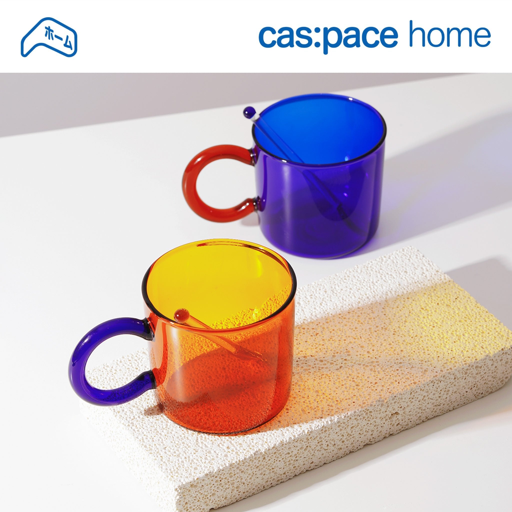 cas:pace home 「赤と青のカップル」カップ - cas:pace 殼空間