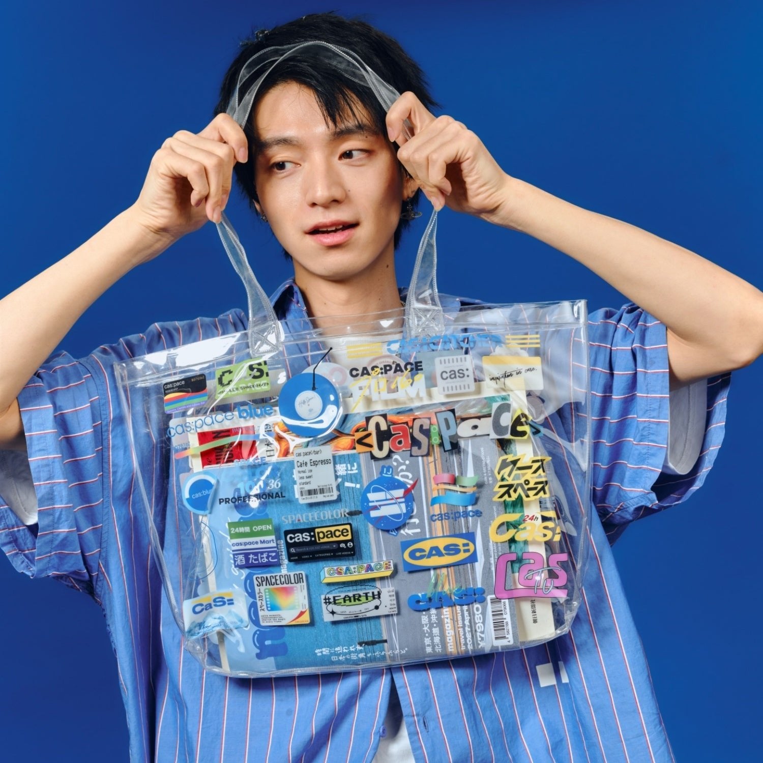 cas:pace home 24A/W ロゴ入りクリアトートバッグ - cas:pace 殼空間