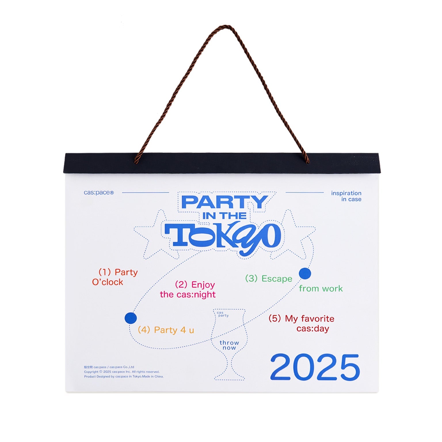 cas:pace home 24A/W 「party in tokyo」カレンダー - cas:pace 殼空間