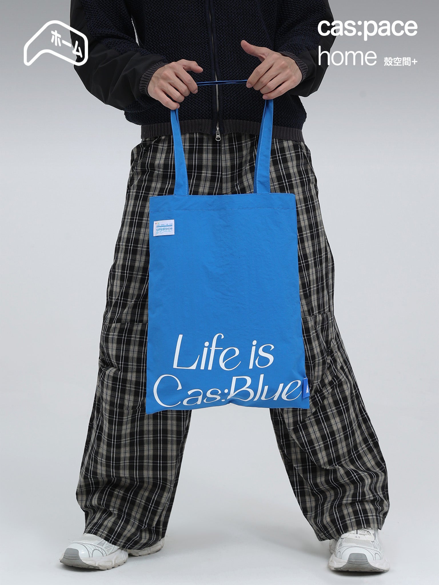 cas:pace home 24A/W「life is cas:blue」トートバッグ - cas:pace 殼空間