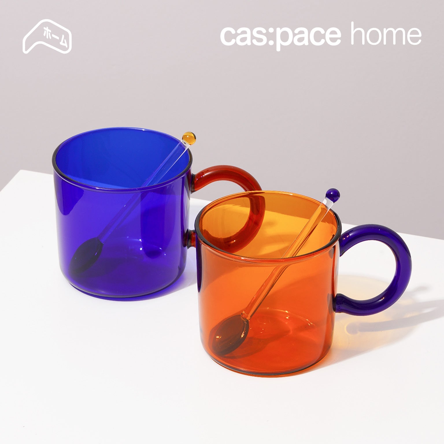 cas:pace home 「赤と青のカップル」カップ - cas:pace 殼空間
