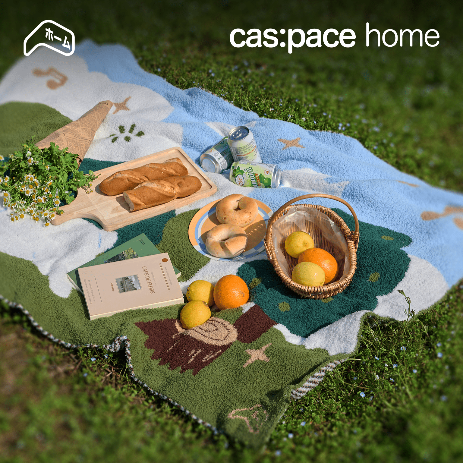 cas:pace home 「春の日のピクニック」毛布 - cas:pace 殼空間