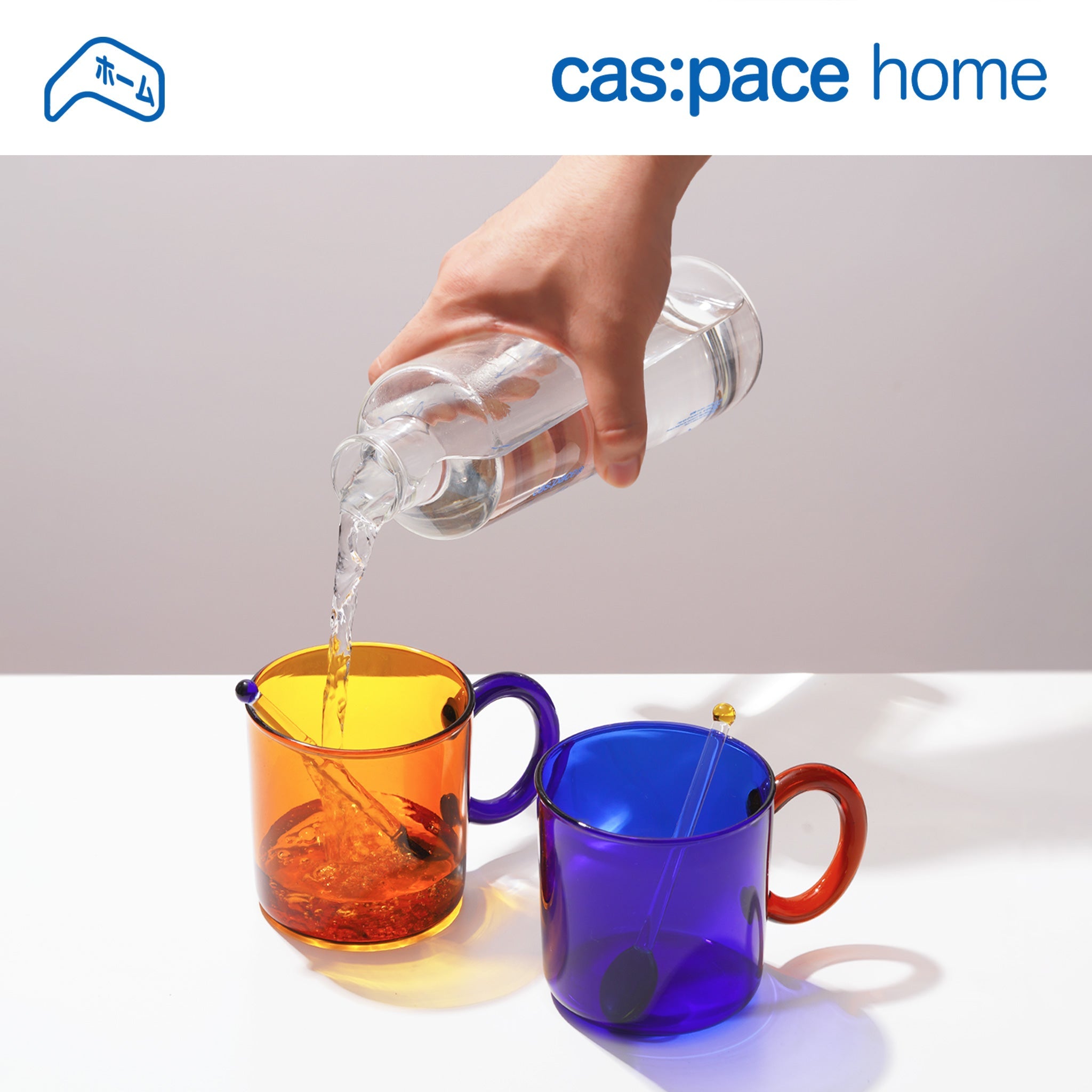 cas:pace home 「赤と青のカップル」カップ - cas:pace 殼空間
