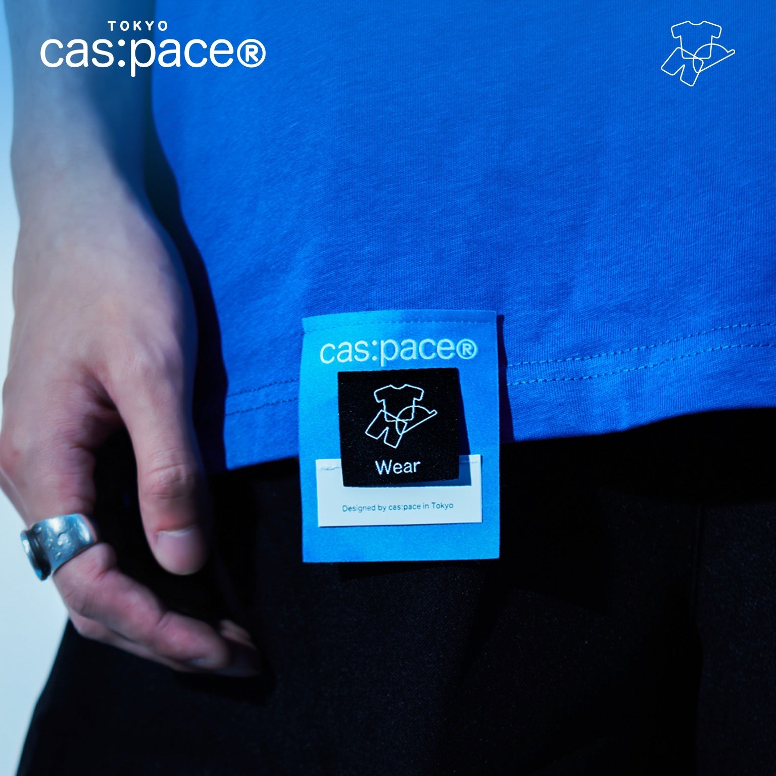 cas:pace home 「cas:pace blue」半袖Tシャツ - cas:pace 殼空間