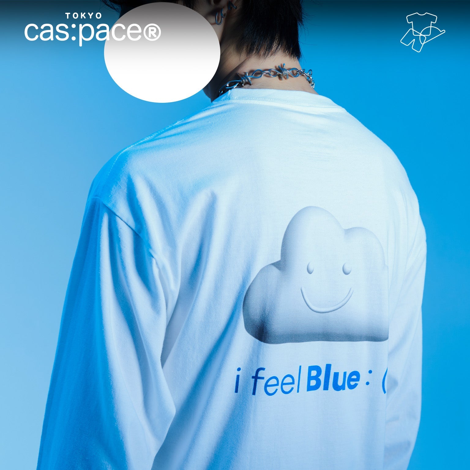 cas:pace home 「i feel Blue」長袖Tシャツ - cas:pace 殼空間